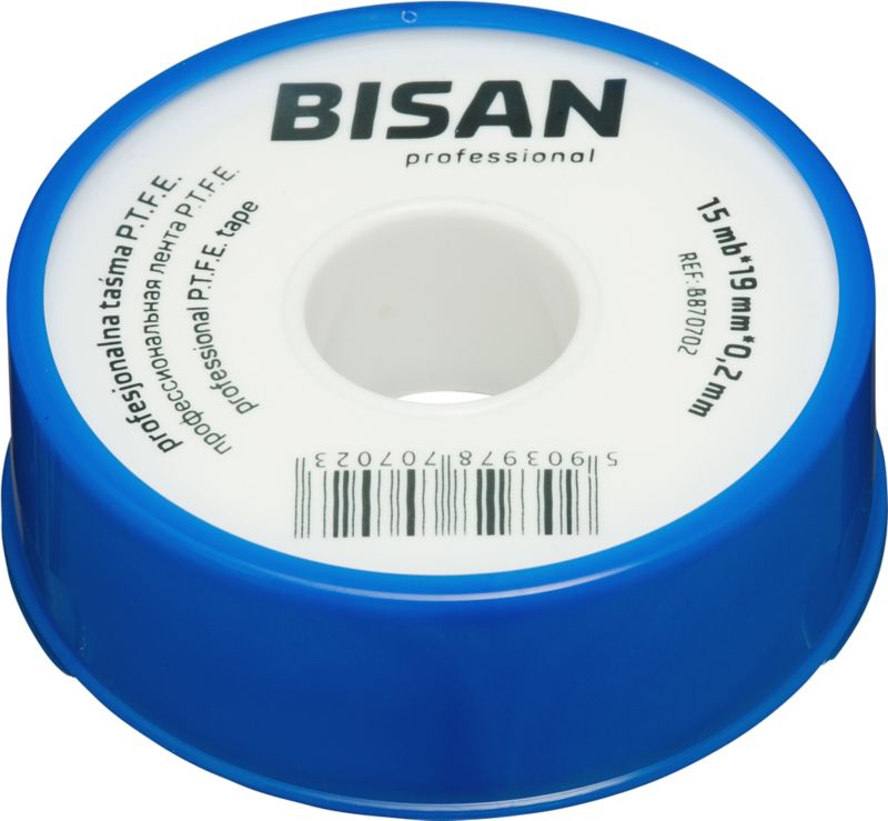 Profesjonalna taśma P.T.F.E. Bisan do instalacji wodnych