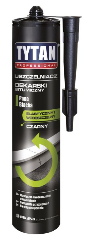 Profesjonaly uszczelniacz dekarski bitumiczny Tytan czarny
