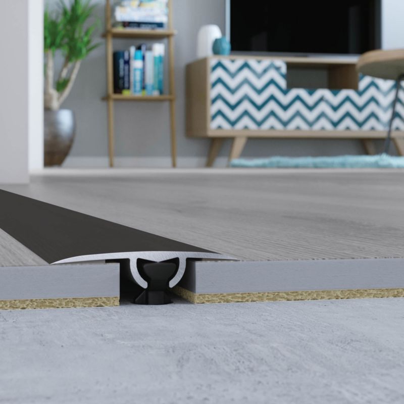 Profil aluminiowy dylatacyjny GoodHome 30 x 930 mm antracyt nr 25