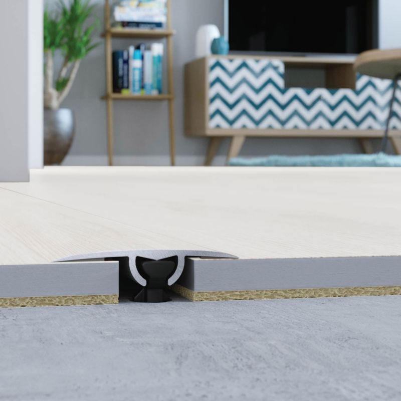 Profil aluminiowy dylatacyjny GoodHome 30 x 930 mm biały mat nr 01