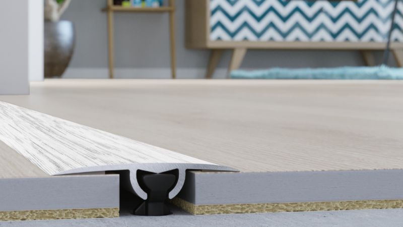 Profil aluminiowy dylatacyjny GoodHome 30 x 930 mm dąb śnieżny nr 02