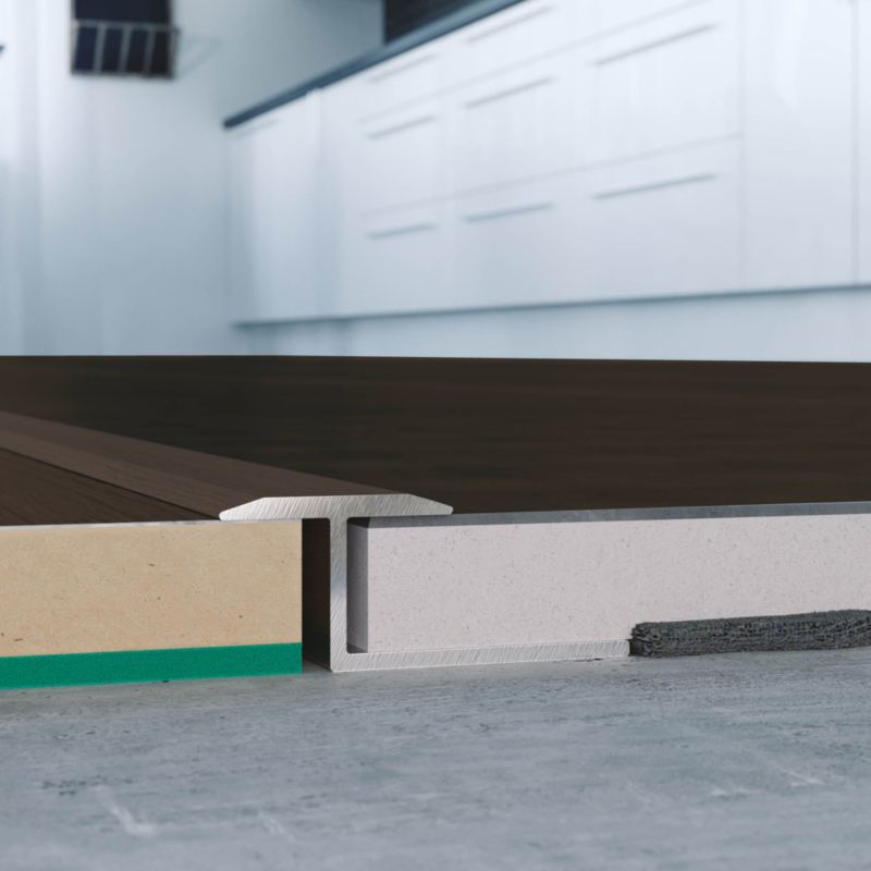 Profil aluminiowy gięty GoodHome 16 x 2500 mm dąb santana nr 19