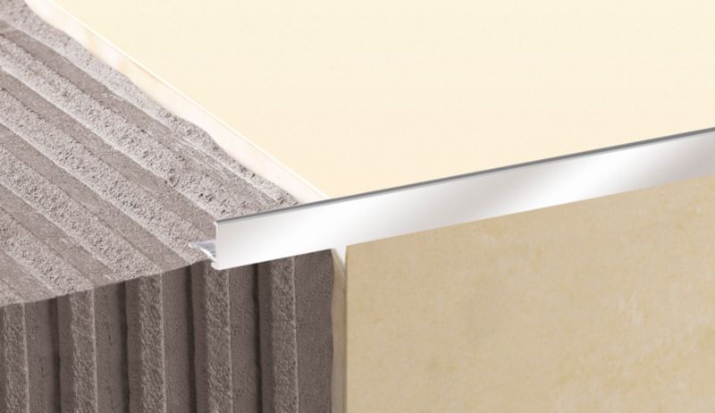 Profil aluminiowy narożny Diall 10 mm typ L chrom 2,5 m