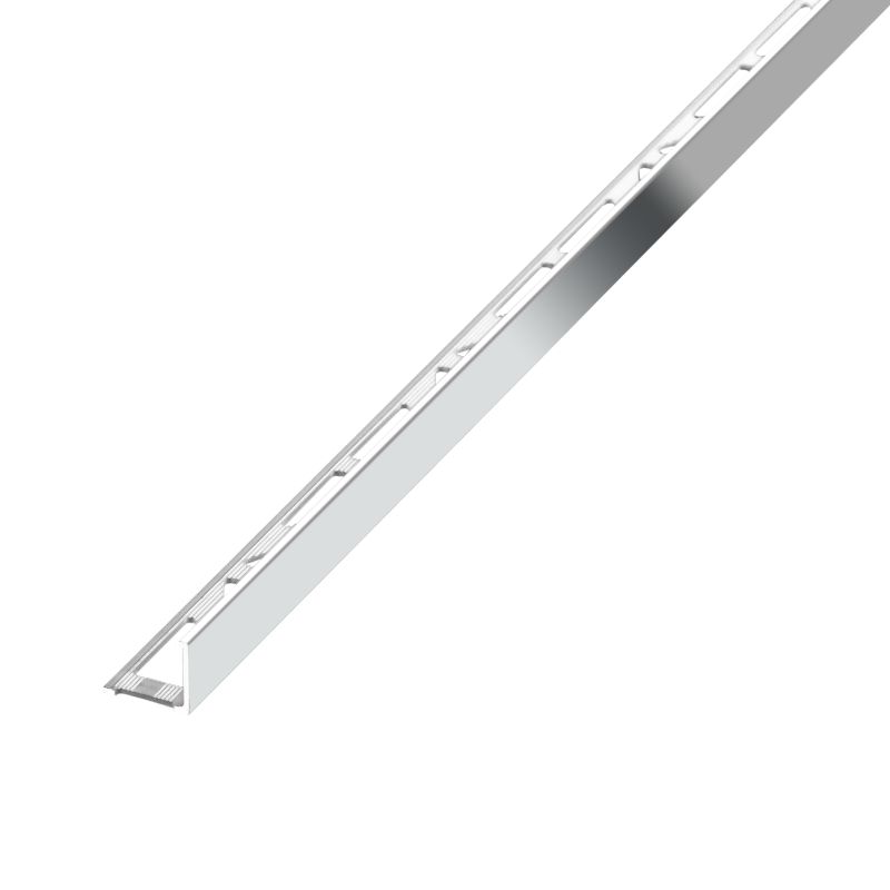 Profil aluminiowy narożny Diall 12,5 mm typ L chrom 2,5 m