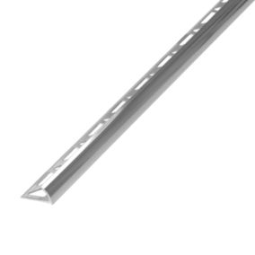 Profil aluminiowy narożny Diall 9 mm zewnętrzny chrom 2,5 m