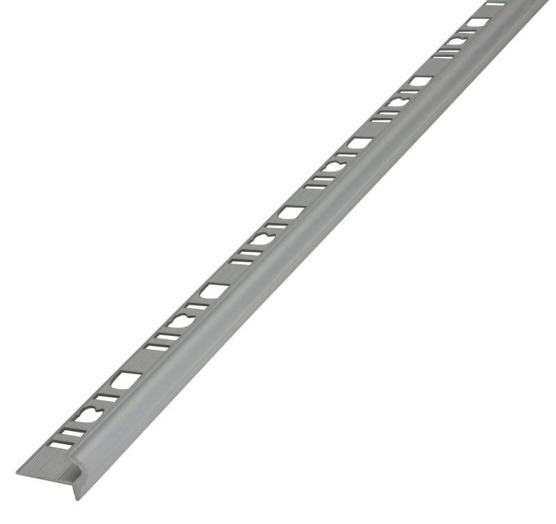 Profil aluminiowy schodowy Diall półokrągły srebrny mat 2,5 m