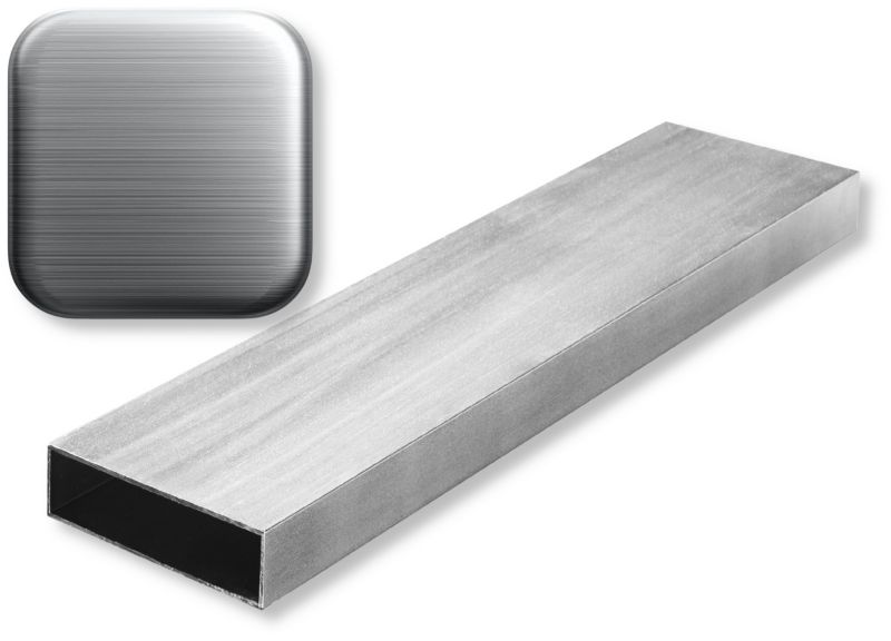 Profil Aluminiowy SZCZOTKOWANY GAL-INDUSTRIAL 20x10x2 mm 330 cm Rura Prostokątna Na wymiar 1 szt.
