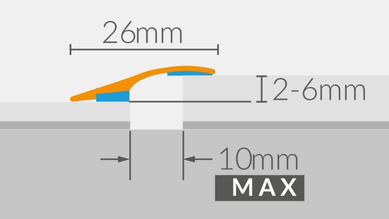 Profil aluminiowy wyrównujący GoodHome 26 x 1860 mm srebro szczotkowane nr 29