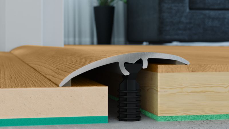 Profil aluminiowy wyrównujący GoodHome 37 x 930 mm dąb antyczny nr 18