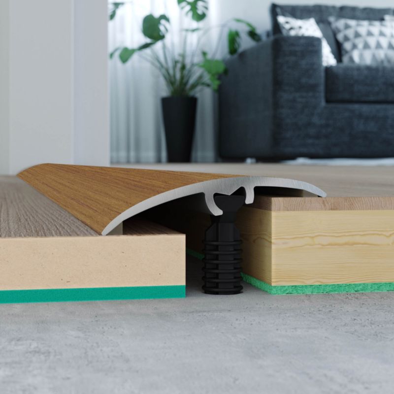 Profil aluminiowy wyrównujący GoodHome 37 x 930 mm dąb deska nr 15