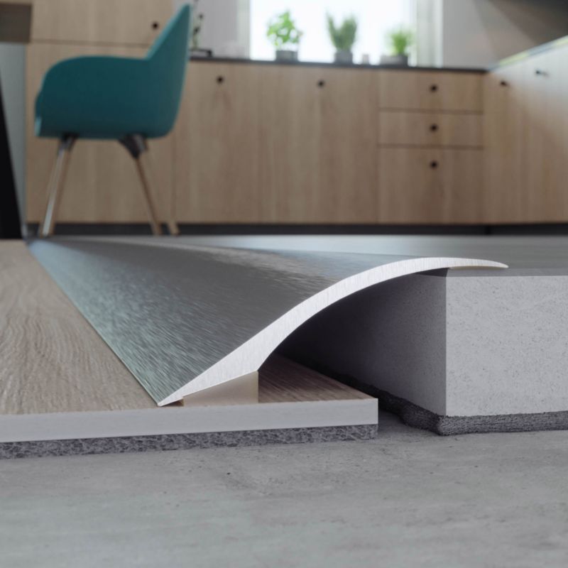 Profil aluminiowy wyrównujący GoodHome 38 x 930 mm srebro szczotkowane nr 29
