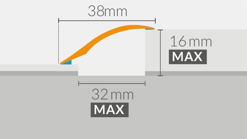 Profil aluminiowy wyrównujący GoodHome 38 x 930 mm srebro szczotkowane nr 29