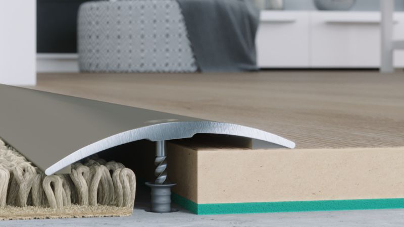 Profil aluminiowy wyrównujący GoodHome 38 x 930 mm tytan nr 28
