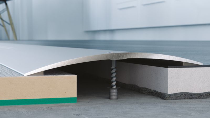 Profil aluminiowy wyrównujący GoodHome 70 x 930 mm srebrny nr 26