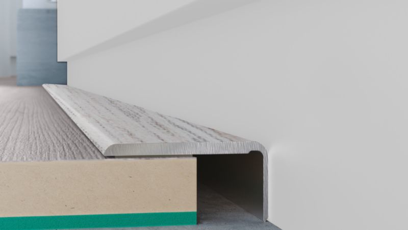 Profil aluminiowy zakończeniowy GoodHome 25 x 1200 mm dąb canberra nr 04