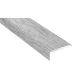 Profil aluminiowy zakończeniowy GoodHome 25 x 1200 mm dąb śnieżny nr 02