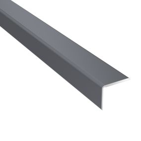 Profil aluminiowy zakończeniowy GoodHome 25 x 2000 mm antracyt nr 25
