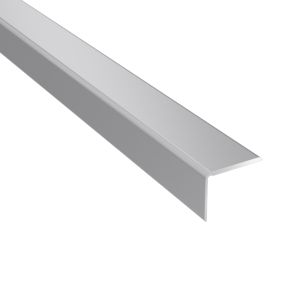 Profil aluminiowy zakończeniowy GoodHome 25 x 2000 mm srebrny nr 26
