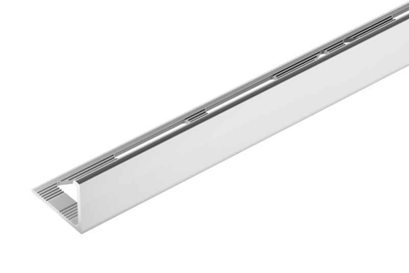 Profil do glazury narożny Cezar Naturalny Połysk 2500x10mm aluminiowy 1 szt.