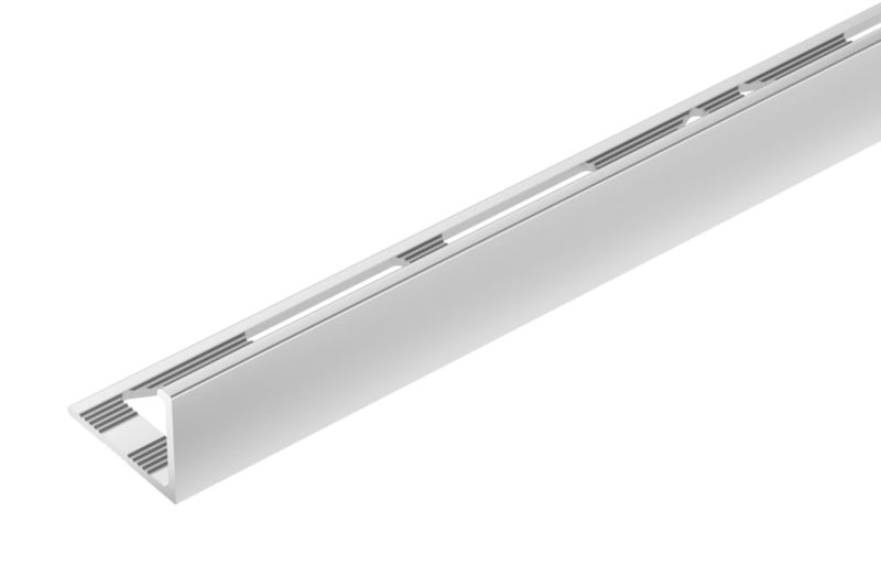 Profil do glazury narożny Cezar Srebrny El-Poler Połysk 2500x10mm aluminiowy 1 szt.