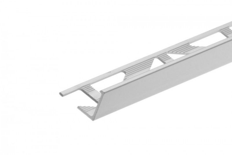 Profil do glazury narożny Cezar Srebrny Mat 2000x12,5mm aluminiowy 1 szt.