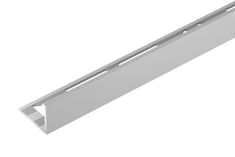 Profil do glazury narożny Cezar Srebrny mat 3000x10mm aluminiowy 1 szt.