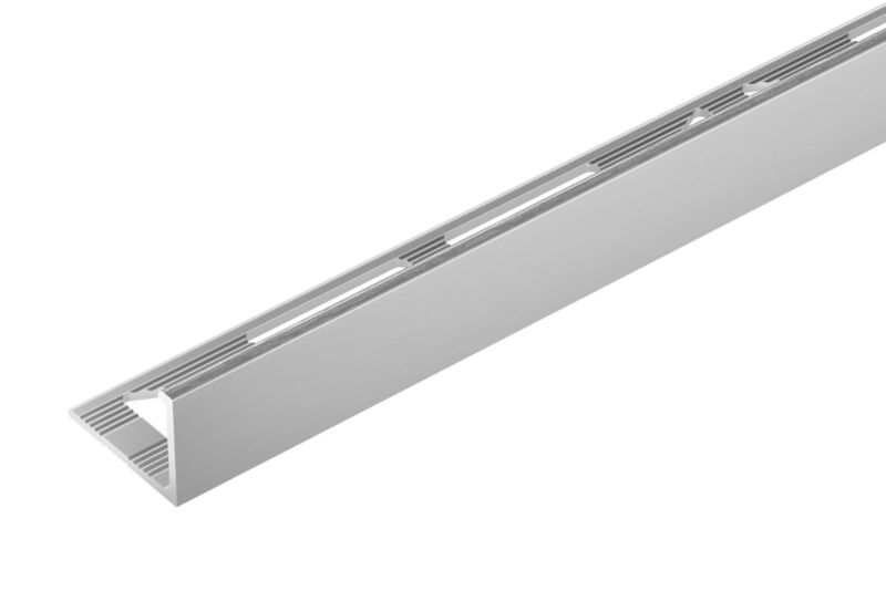 Profil do glazury narożny Cezar surowy naturalny 3000x8mm aluminiowy 1 szt.