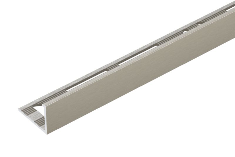 Profil do glazury narożny Cezar Tytan Szczotkowany mat 2500x10mm aluminiowy 1 szt.