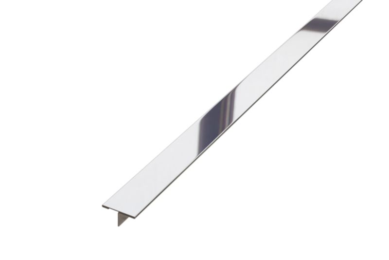 Profil fugowy spoinowy T Lambro ozdobny teownik srebrny połysk 2cm x 270cm 1 szt.