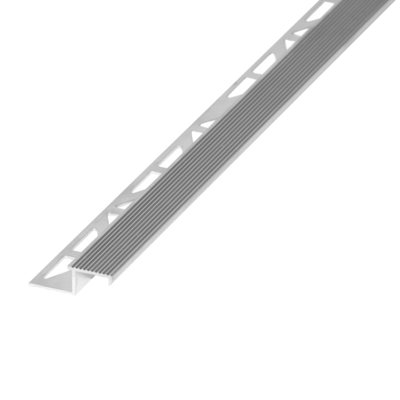 Profil krawędziowy kwadratowy Diall 12 mm srebrny mat 2,5 m