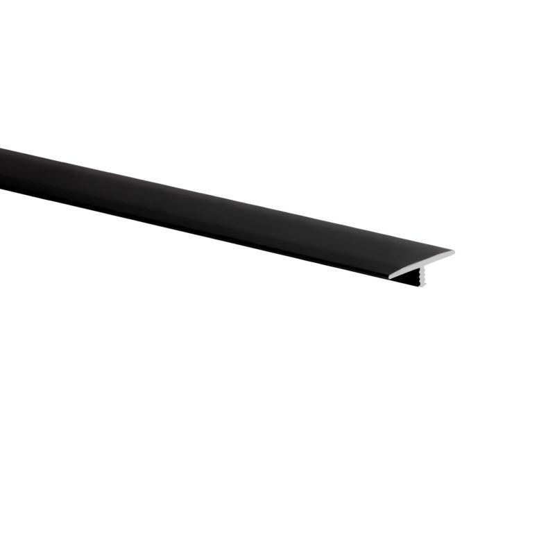 Profil łączący aluminiowy gładki 2000 x 29 x 8 x 2 mm czarny