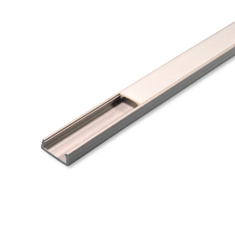Profil LED MasterLED PCV 16x7 Slim Szary z mlecznym kloszem 2m 1 szt.