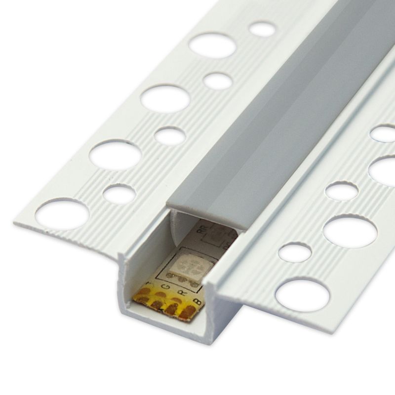 Profil LED MasterLED PCV wpuszczany 50x12 GK Biały z transparentnym kloszem 1m 1 szt.