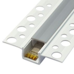 Profil LED MasterLED PCV wpuszczany 50x12 GK Biały z transparentnym kloszem 1m 1 szt.