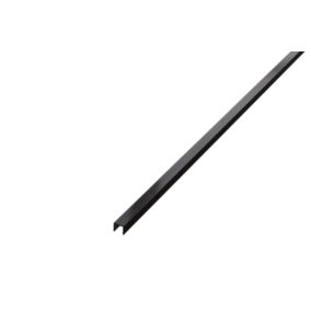 Profil metalowy rektyfikowany U Lambro czarny matowy 1 szt. 1cm x 270cm