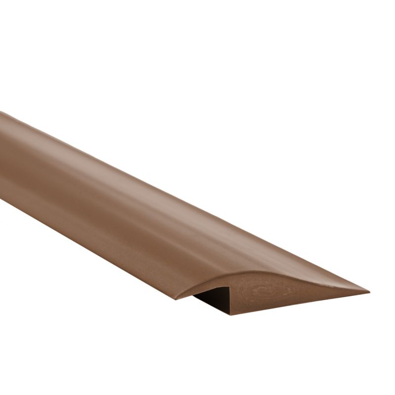 Profil najazdowy PCV 7x50mm, QUEST,Listwa progowa PCV samoprzylepna do płytek, wykładzin, dywanów, brąz, 2m