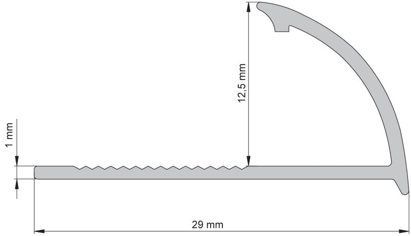Profil narożnikowy PCV Diall 12,5 mm 2,50 m zewnętrzny biały