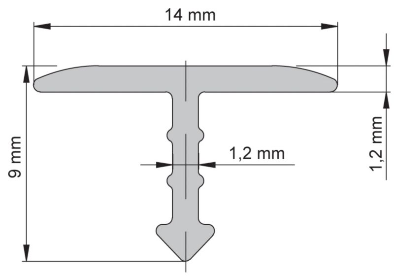 Profil narożny Diall typ T 13 mm 1 m mosiądz