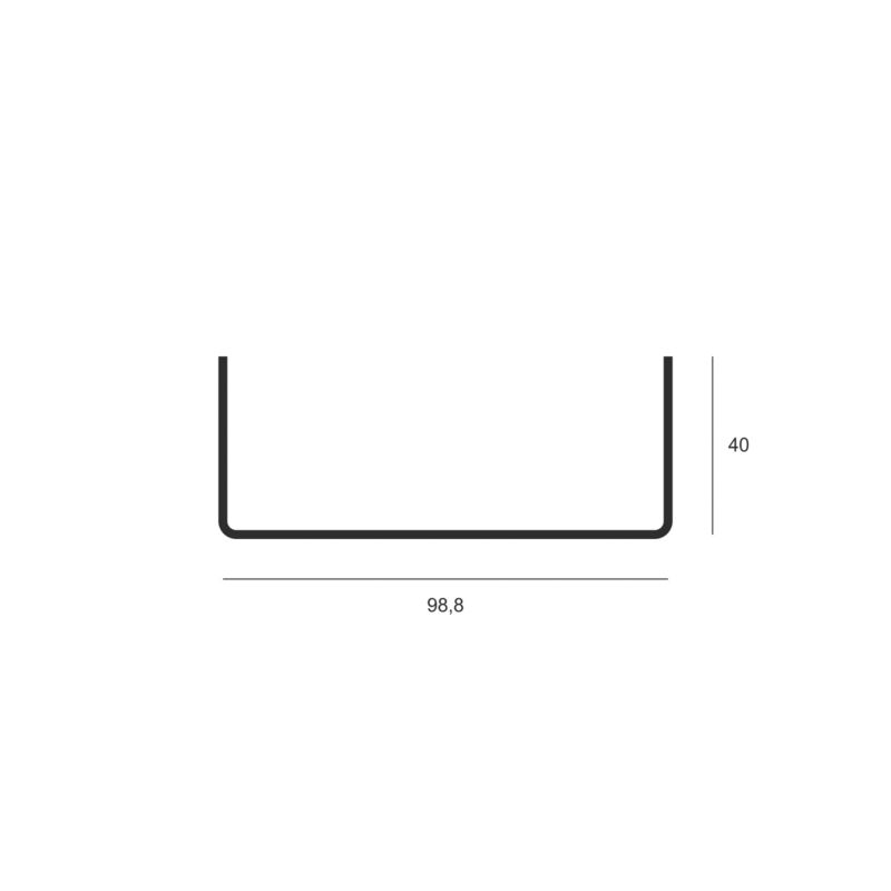 Profil ościeżnicowy Budmat UA100 2 mm 3 m