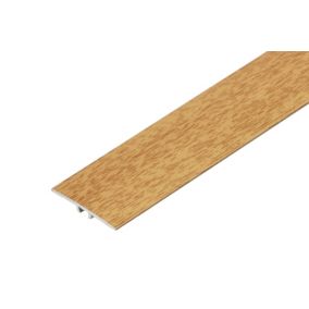 Profil progowy płaski Cezar Dąb Szlachetny 35mm 0,93m aluminiowy 1 szt.