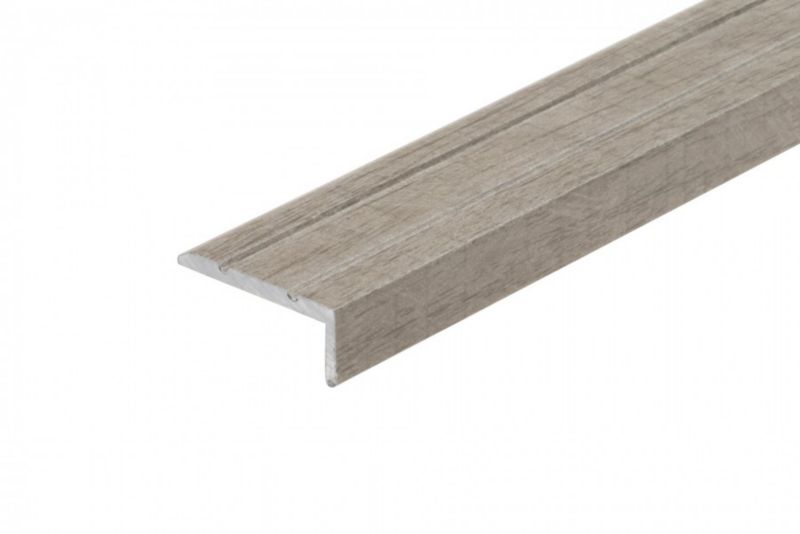 Profil schodowy klejony Cezar Dąb Avero 2700x25x10mm aluminium 1 szt.