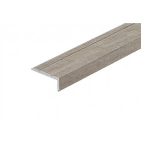 Profil schodowy klejony Cezar Dąb Avero 2700x25x10mm aluminium 1 szt.