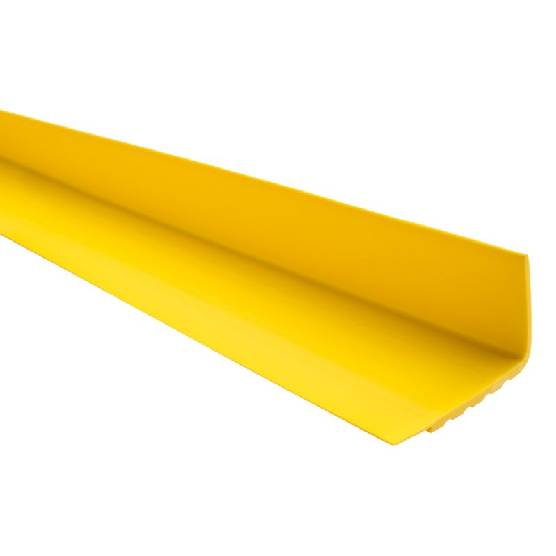Profil schodowy PCV 40x40mm, QUEST, antypoślizgowy nosek schodowy,  RD, żółty, 1.5m