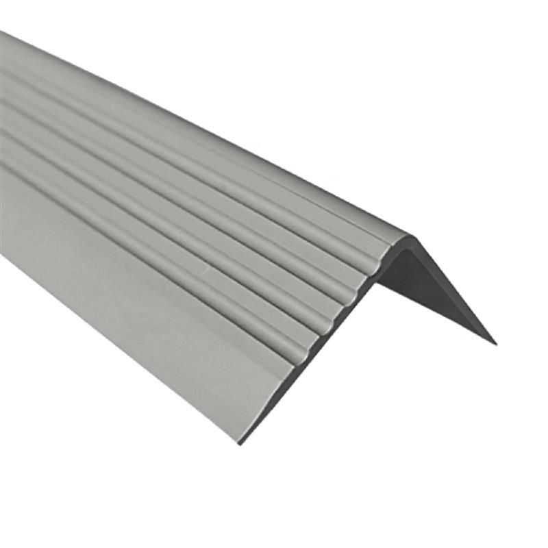 Profil schodowy PCV 50x42mm, QUEST, samoprzylepny antypoślizgowy nosek schodowy, RGP, szary, 0.8m