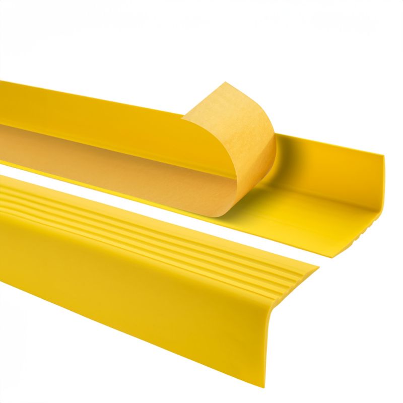 Profil schodowy PCV 50x42mm, QUEST, samoprzylepny antypoślizgowy nosek schodowy, RGP, żółty, 1.8m