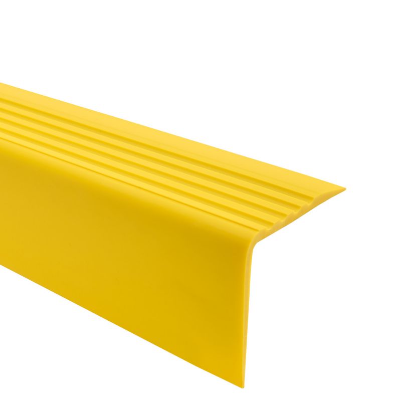 Profil schodowy PCV 50x42mm, QUEST, samoprzylepny antypoślizgowy nosek schodowy, RGP, żółty, 1.8m