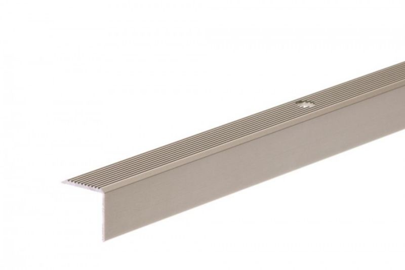 Profil schodowy ryflowany Cezar Szampan 2000x20x20mm aluminium 1 szt.