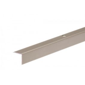 Profil schodowy ryflowany Cezar Szampan 2000x20x20mm aluminium 1 szt.