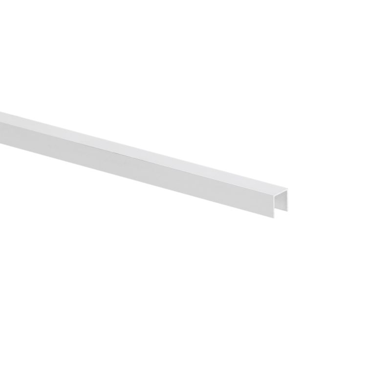 Profil U aluminiowy gładki 2600 x 10 x 10 x 1 mm srebrny
