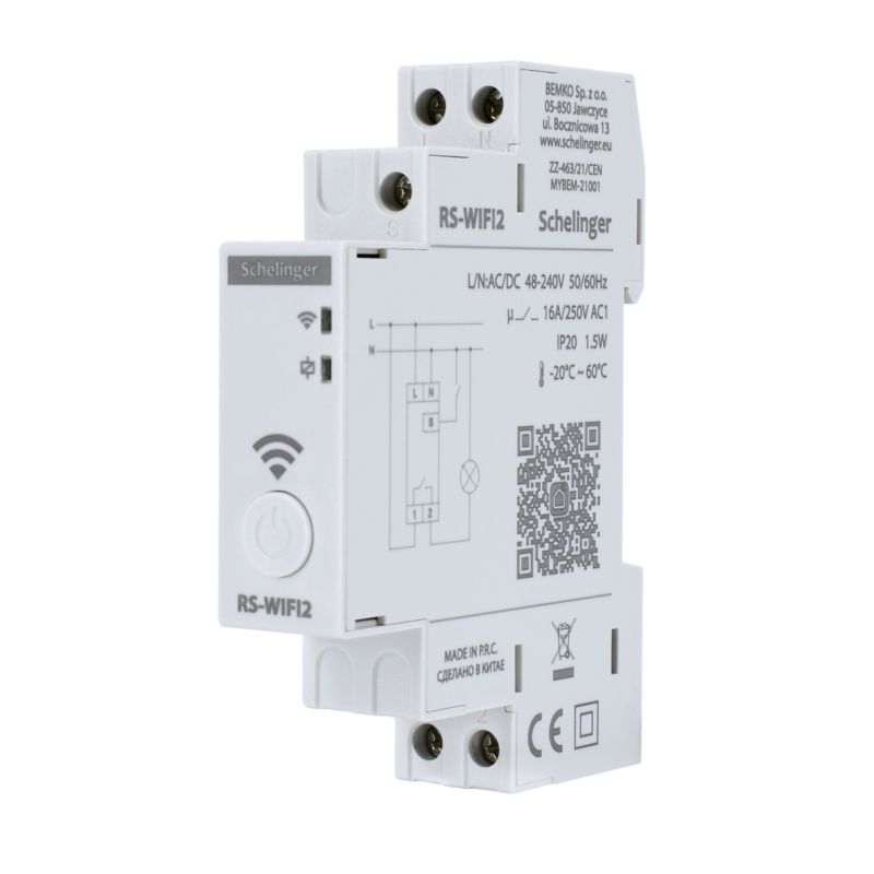 Programator Astronomiczny Czasowy Wifi 1 Kanalowy 48 240V Schelinger 1 szt